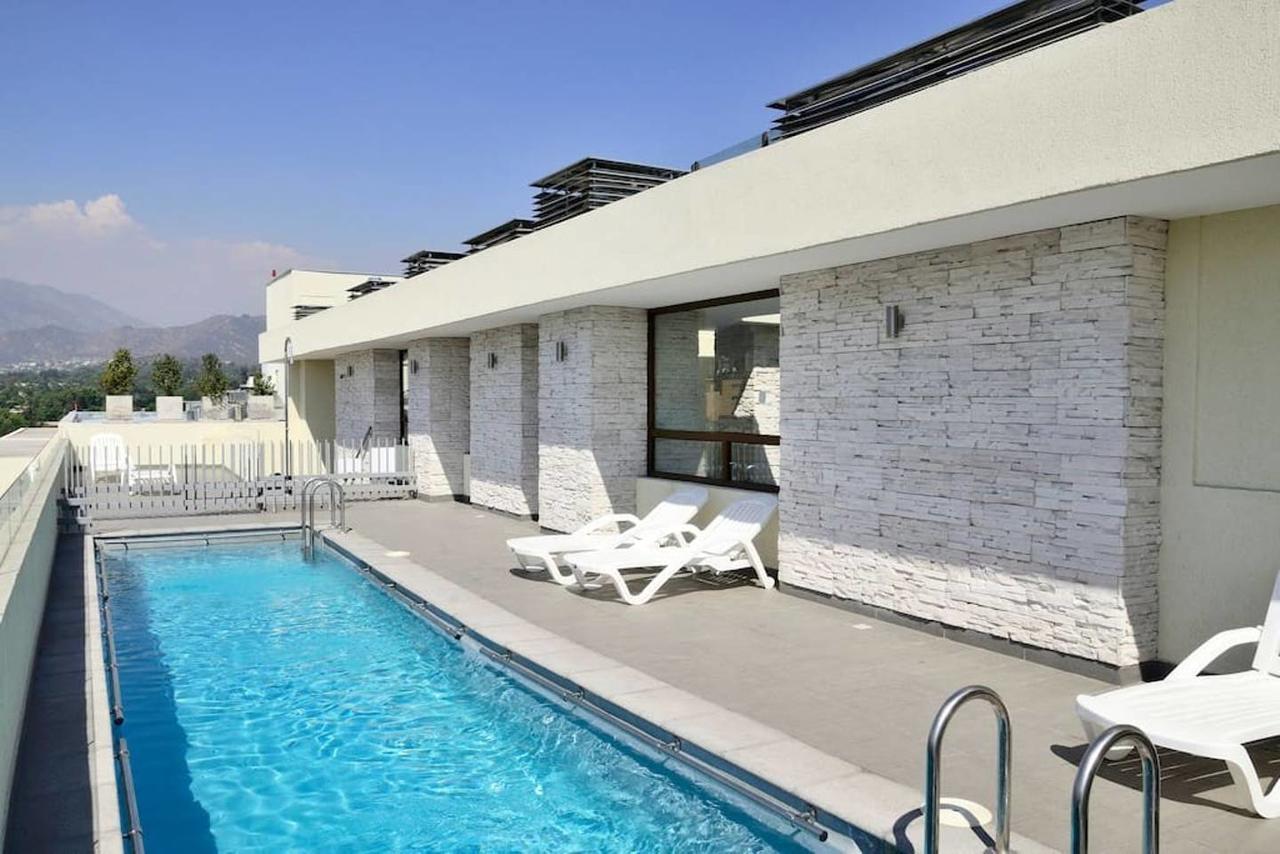 Lotus Blanc Studio- W/ Mountain View, Pool And Gym 圣地亚哥 外观 照片